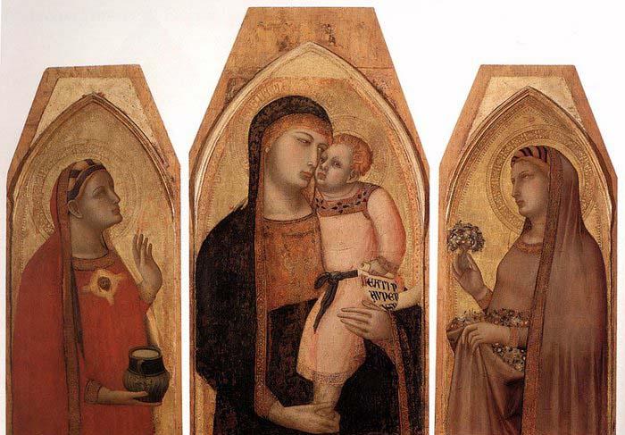 Ambrogio Lorenzetti Madonna and Child with Mary Magdalene and St Dorothea Germany oil painting art